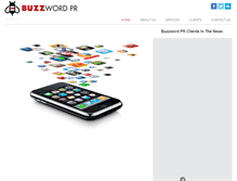 Tablet Screenshot of buzzwordpr.com